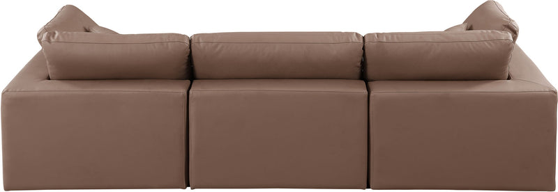 Comfy - Faux Leather Modular Sofa 3 Seats