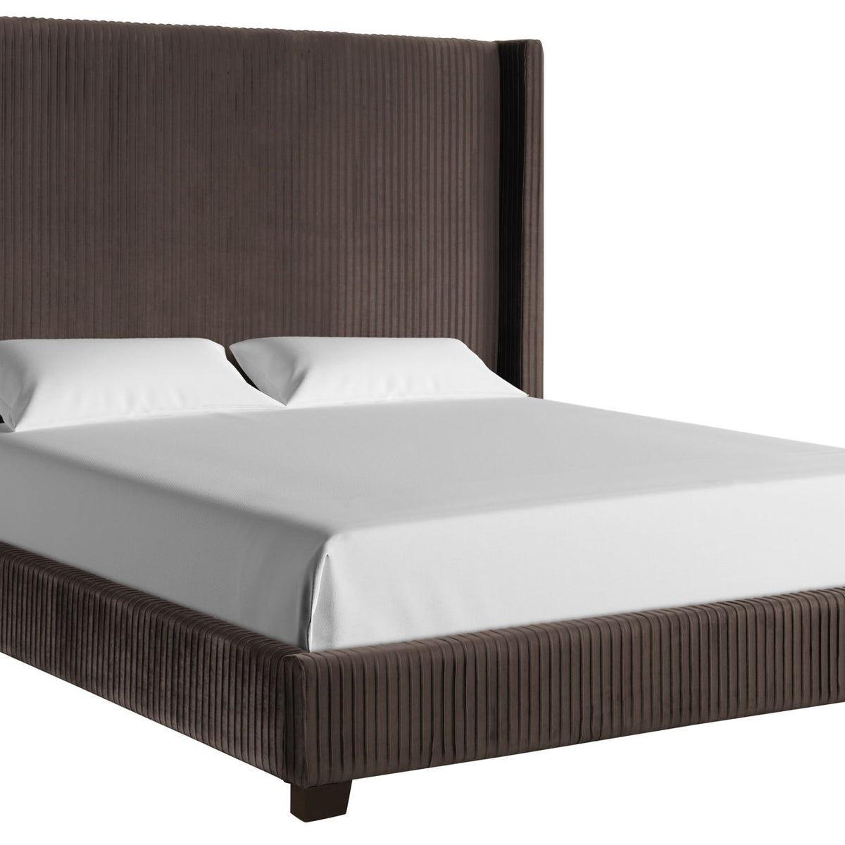 Upholstered Bed, Space-Saving Design