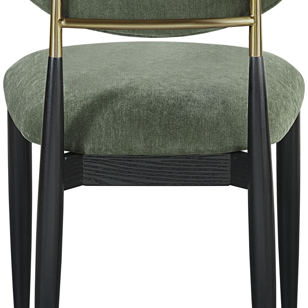 Riccio - Fabric Dining Side Chair (Set of 2) - Black And Gold Frame