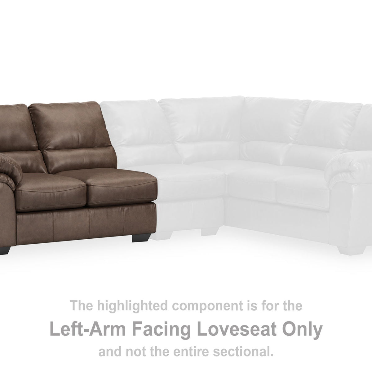 WillowBend - LAF Loveseat - Umber