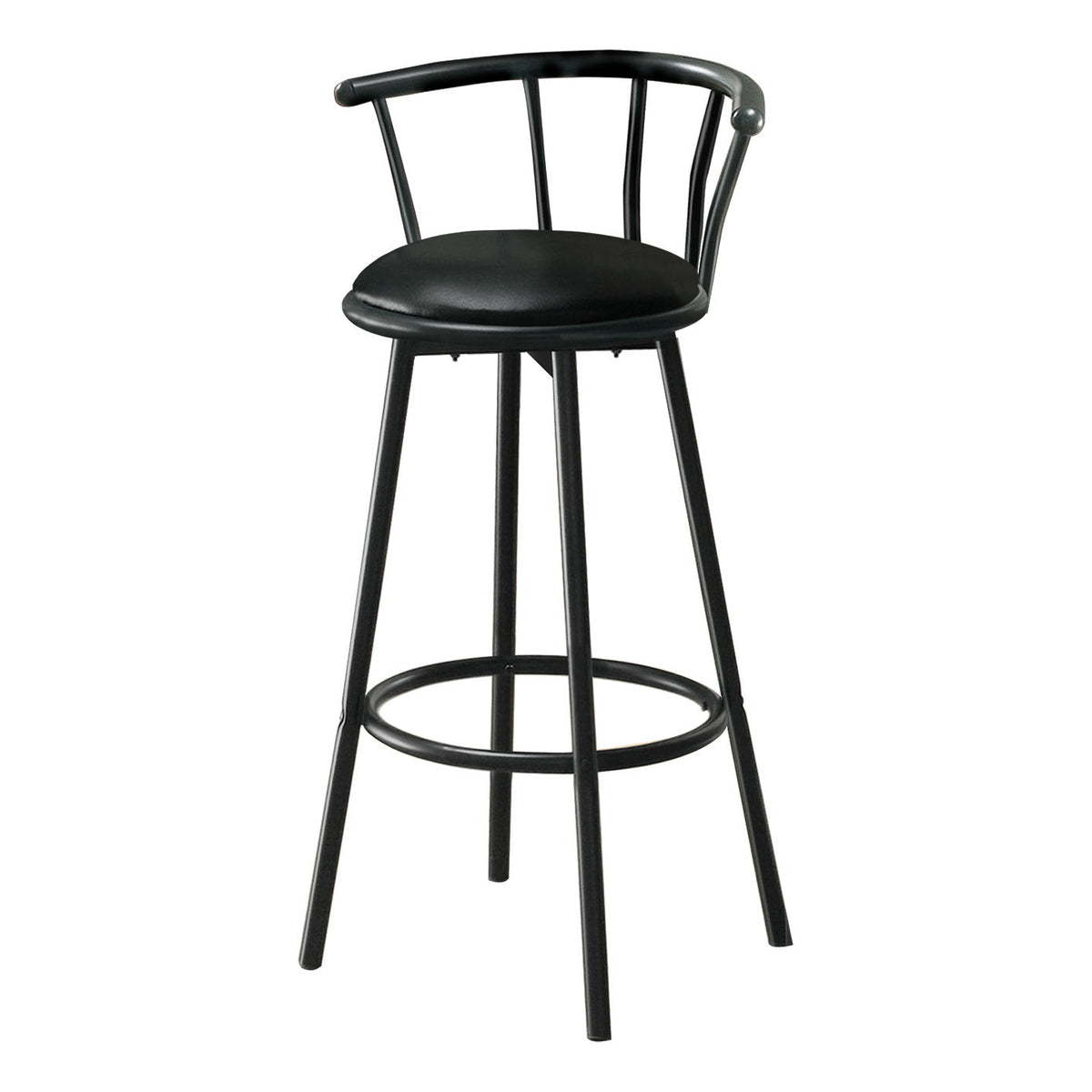 Swivel Stool Bar Height, Stylish Design Contemporary & Modern (Set of 2)