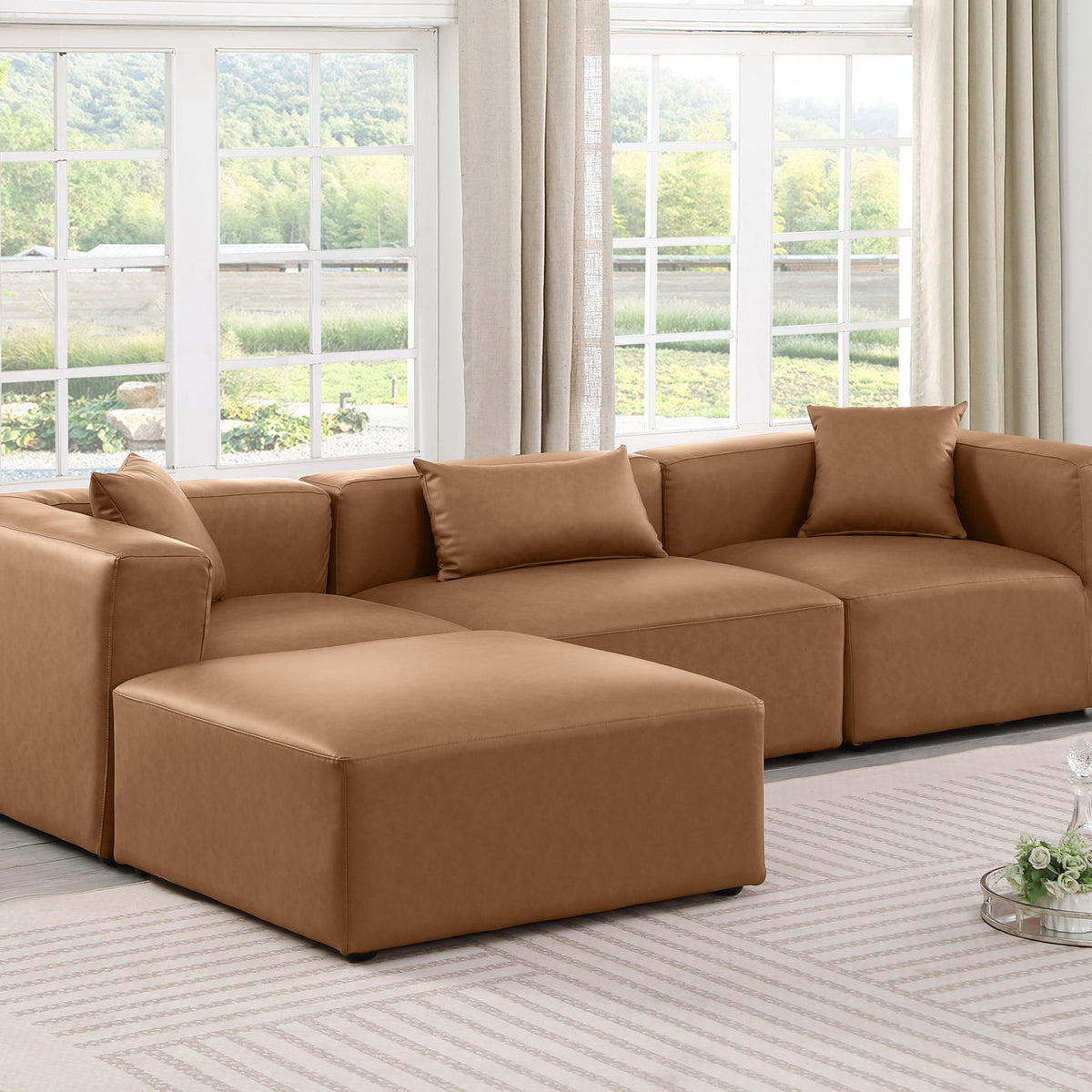 Cube - 4 Piece Modular Sectional With Chaise