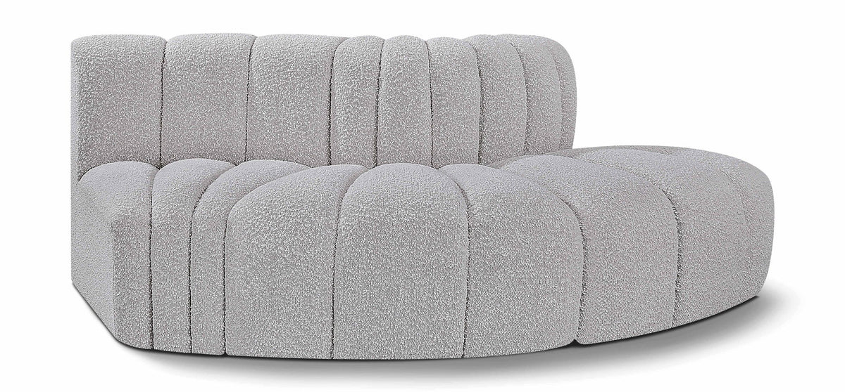 Arc - Boucle Fabric 3 Piece Modular Sofa