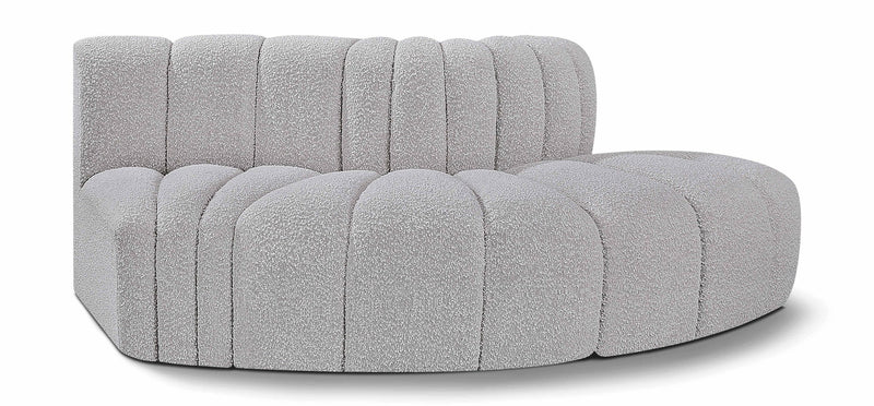 Arc - Boucle Fabric 3 Piece Modular Sofa