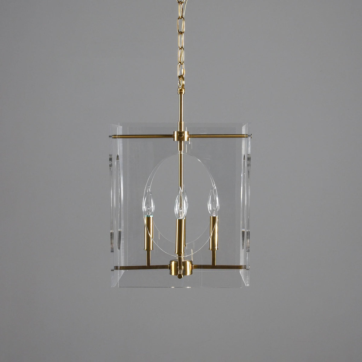 Tessa - Chandelier - Clear/Brass