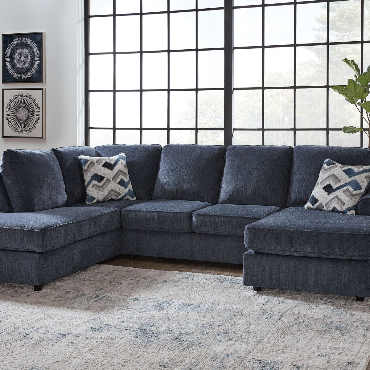 Albar Place - Sectional With Ottoman