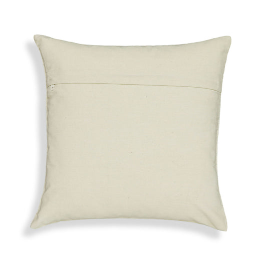 Aztec - 20" Square Accent Cushion Cover - Cream / Indigo