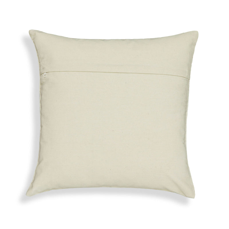 Aztec - 20" Square Accent Cushion Cover - Cream / Indigo