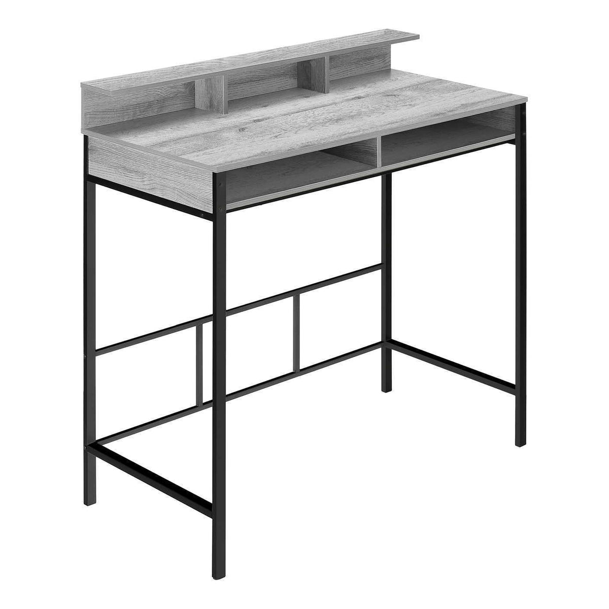 Computer Desk For Home Office, Standing, Storage Shelves, Laptop, Contemporary & Modern