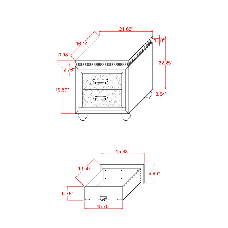 Maloise - Nightstand - White