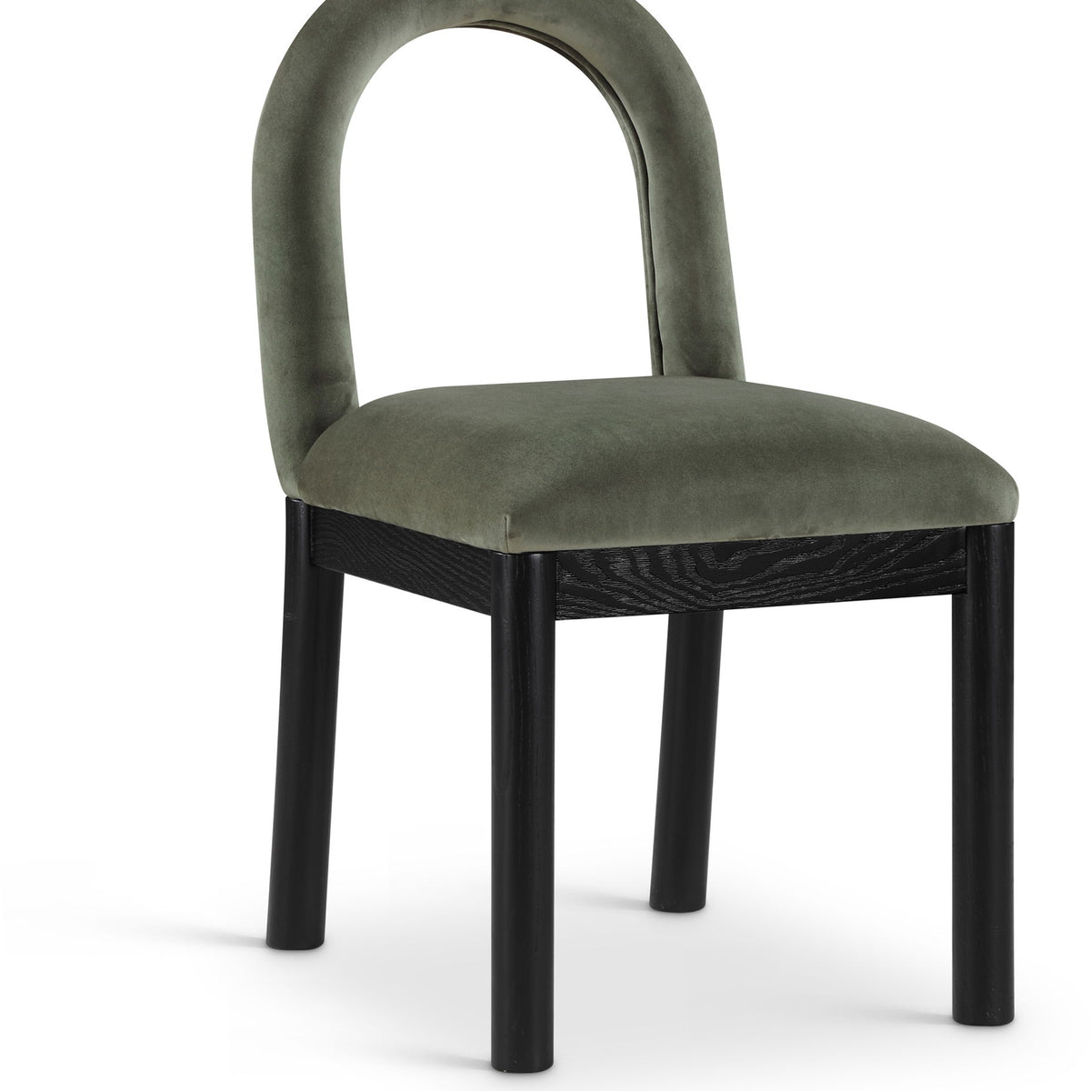 Conrad - Velvet Dining Chair With Black Legs