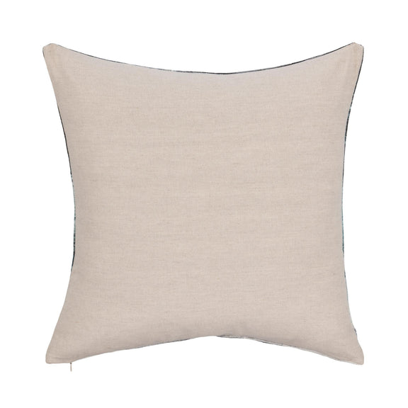 Beige square throw pillow cover with plain fabric