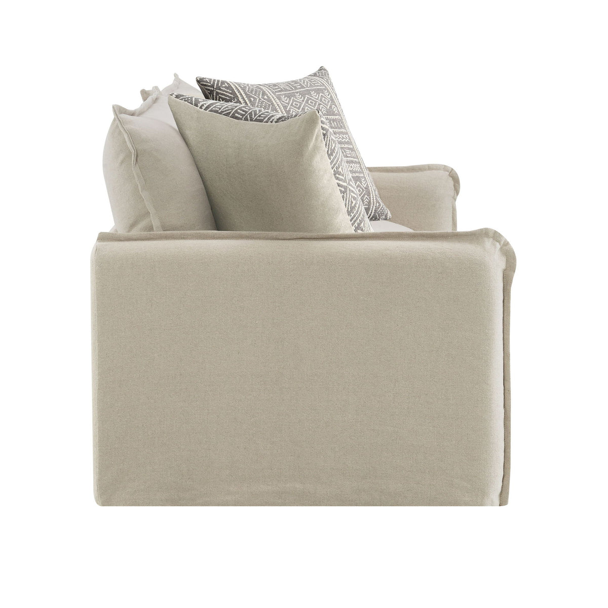 Upendo - Pattern Fabric 3 Pieces Living Room Set - Beige Yakety Yak Sand