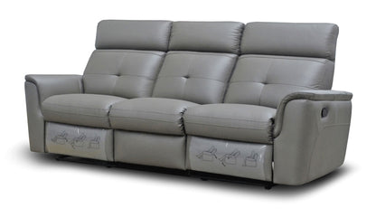 8501 - Sofa With 2 Manual Recliners