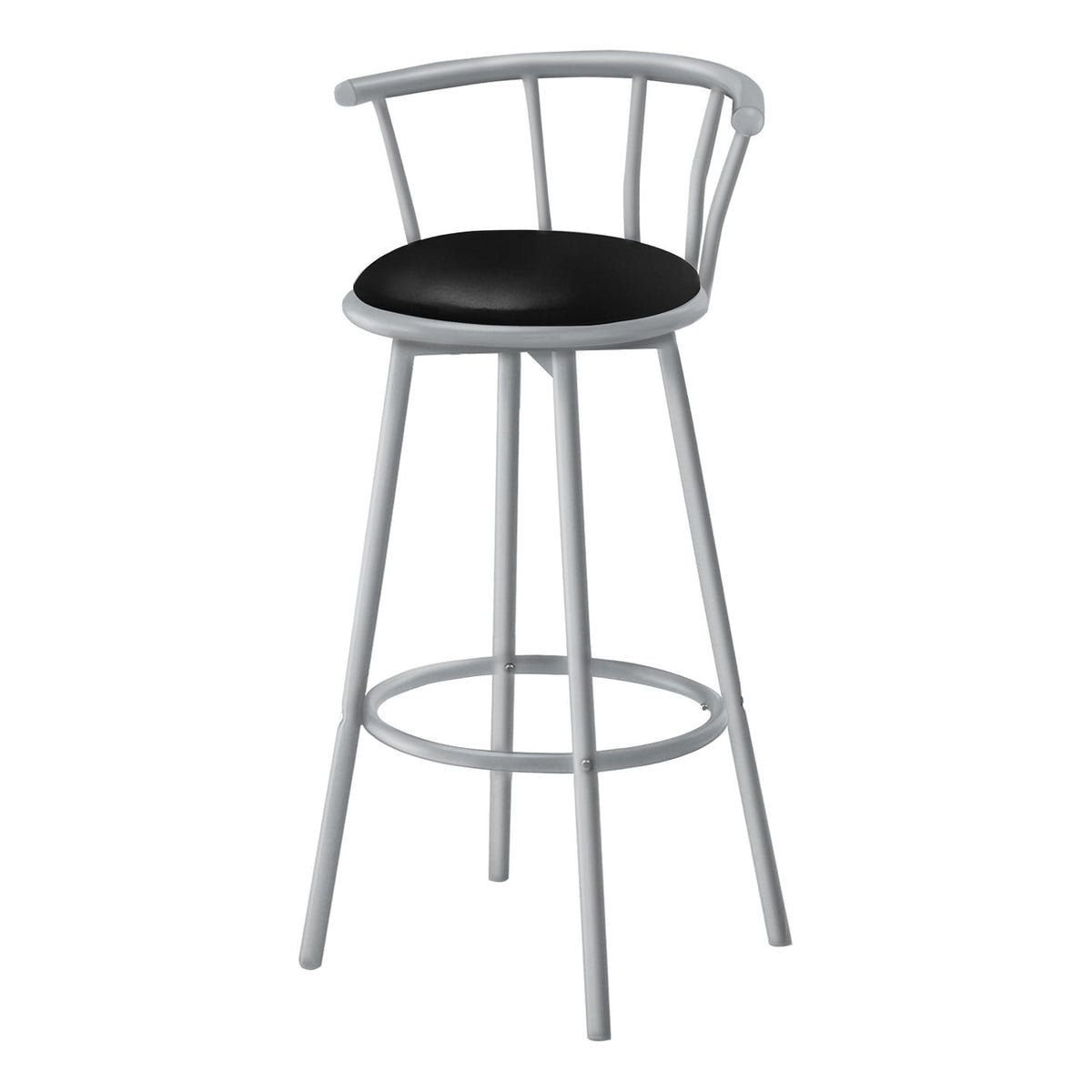 Swivel Stool Bar Height, Stylish Design Contemporary & Modern (Set of 2)
