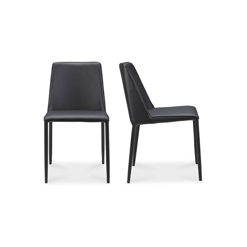 Nora - Vegan Leather Dining Chair (Set of 2) - Black