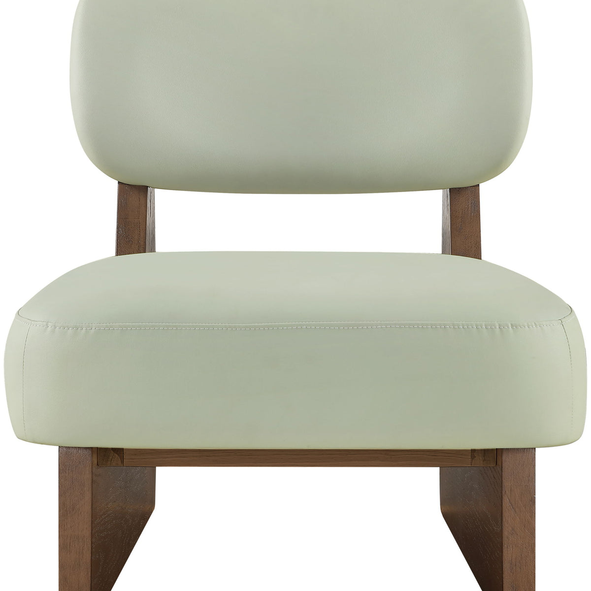 Vetra - Vegan Leather Upholstered Accent Chair With Brown Base