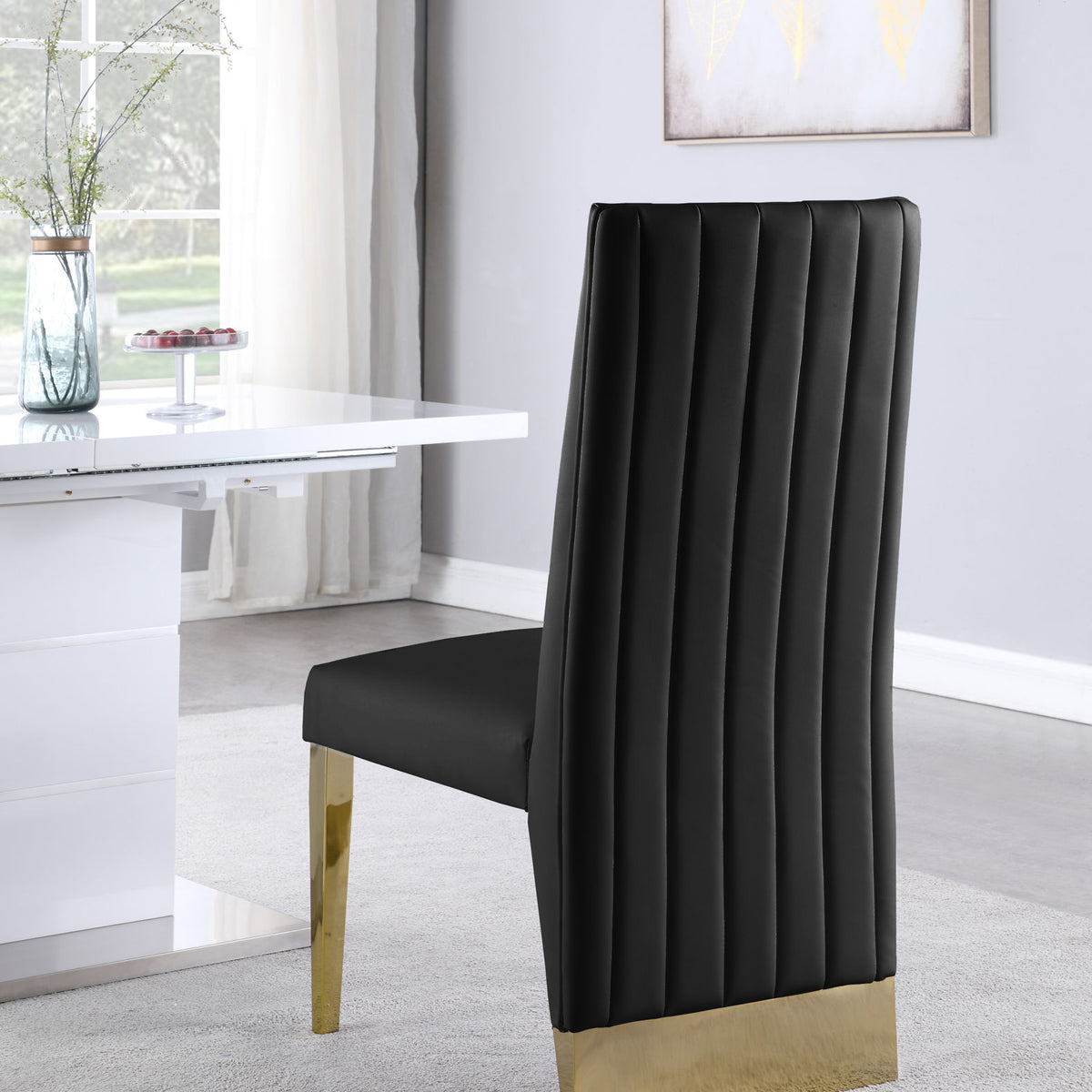 Porsha - Dining Chair (Set of 2) - Gold Base