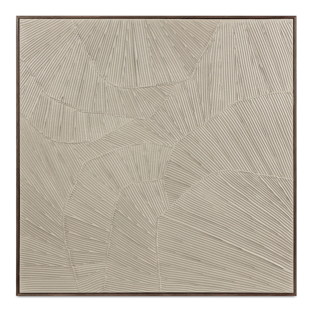 Flutter - Framed Painting - Cool Beige