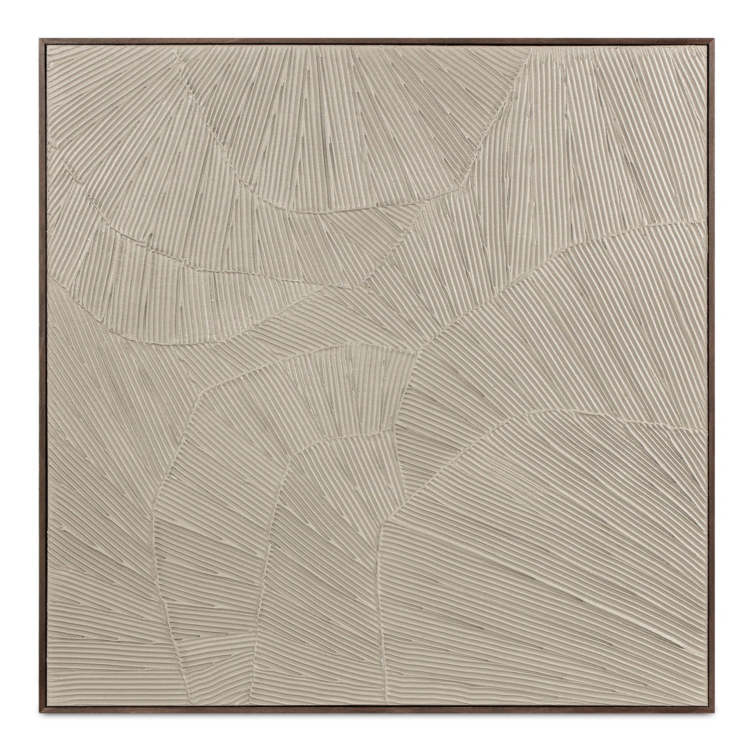 Flutter - Framed Painting - Cool Beige