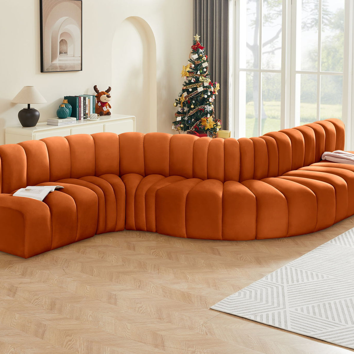Arc - Velvet 7 Piece Modular Sofa