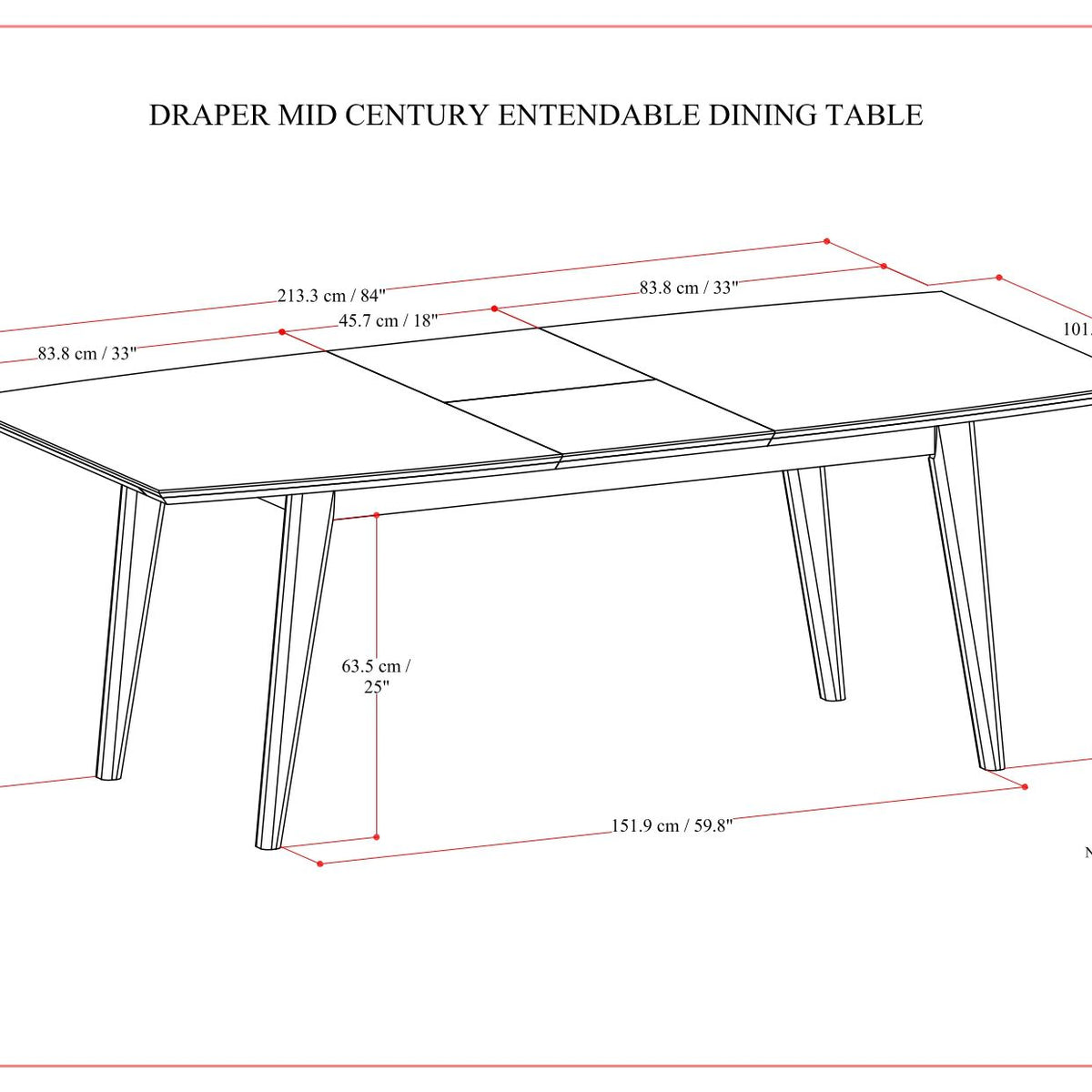 Draper - Rectangular Dining Table