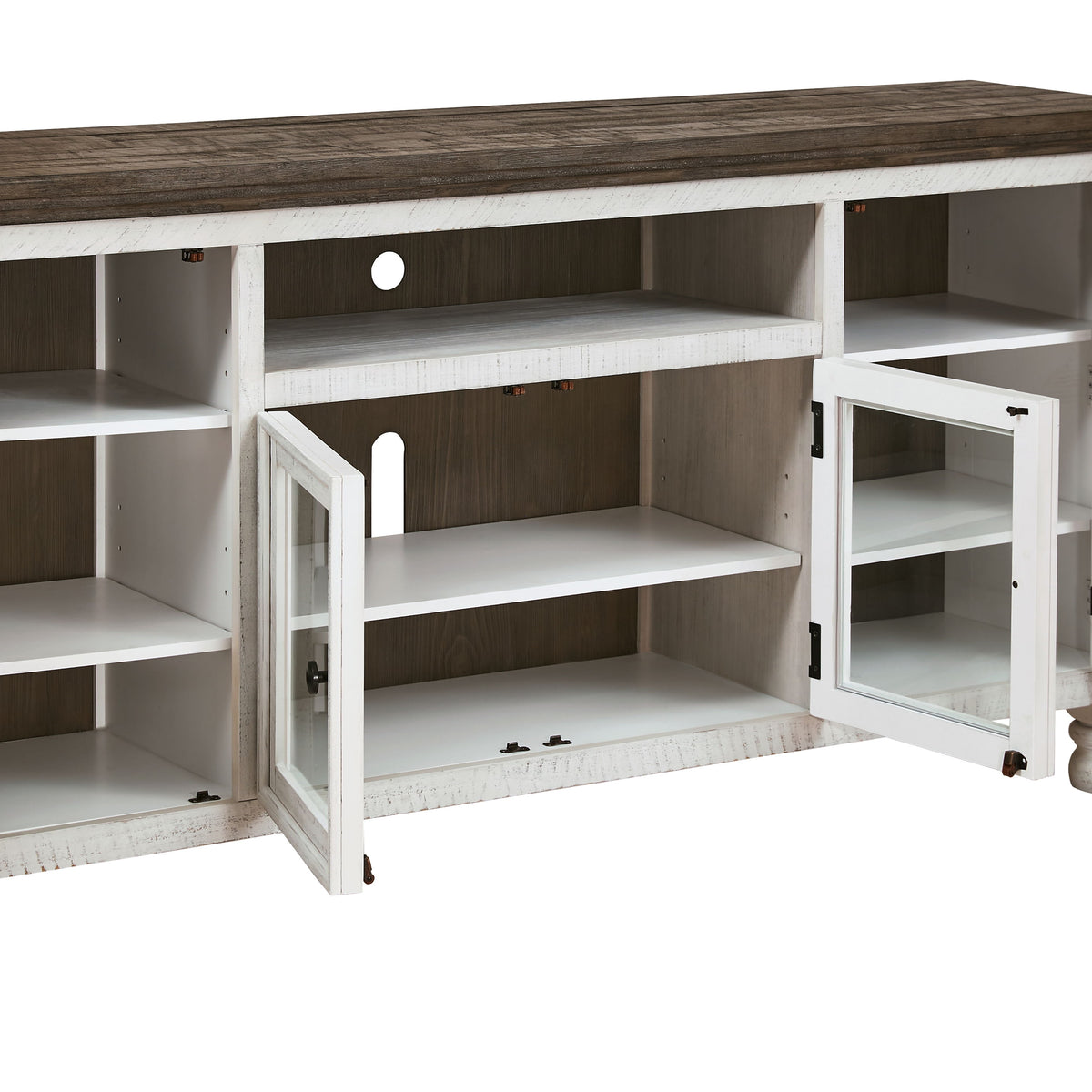 Havalance - Extra Large TV Stand - 4 Doors - Brown / Beige