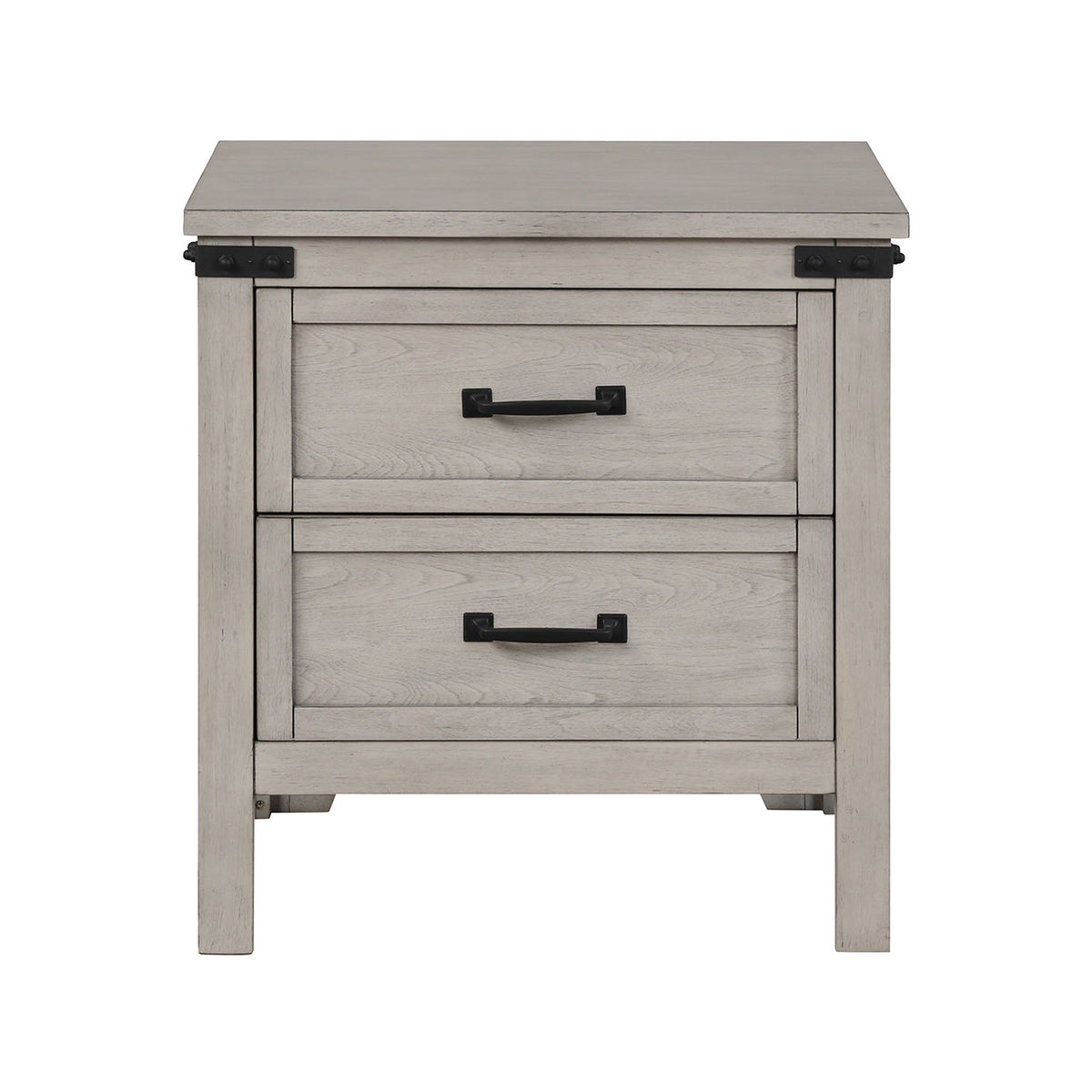 Alexandria - Nightstand, Mountain Mist Finish - Gray