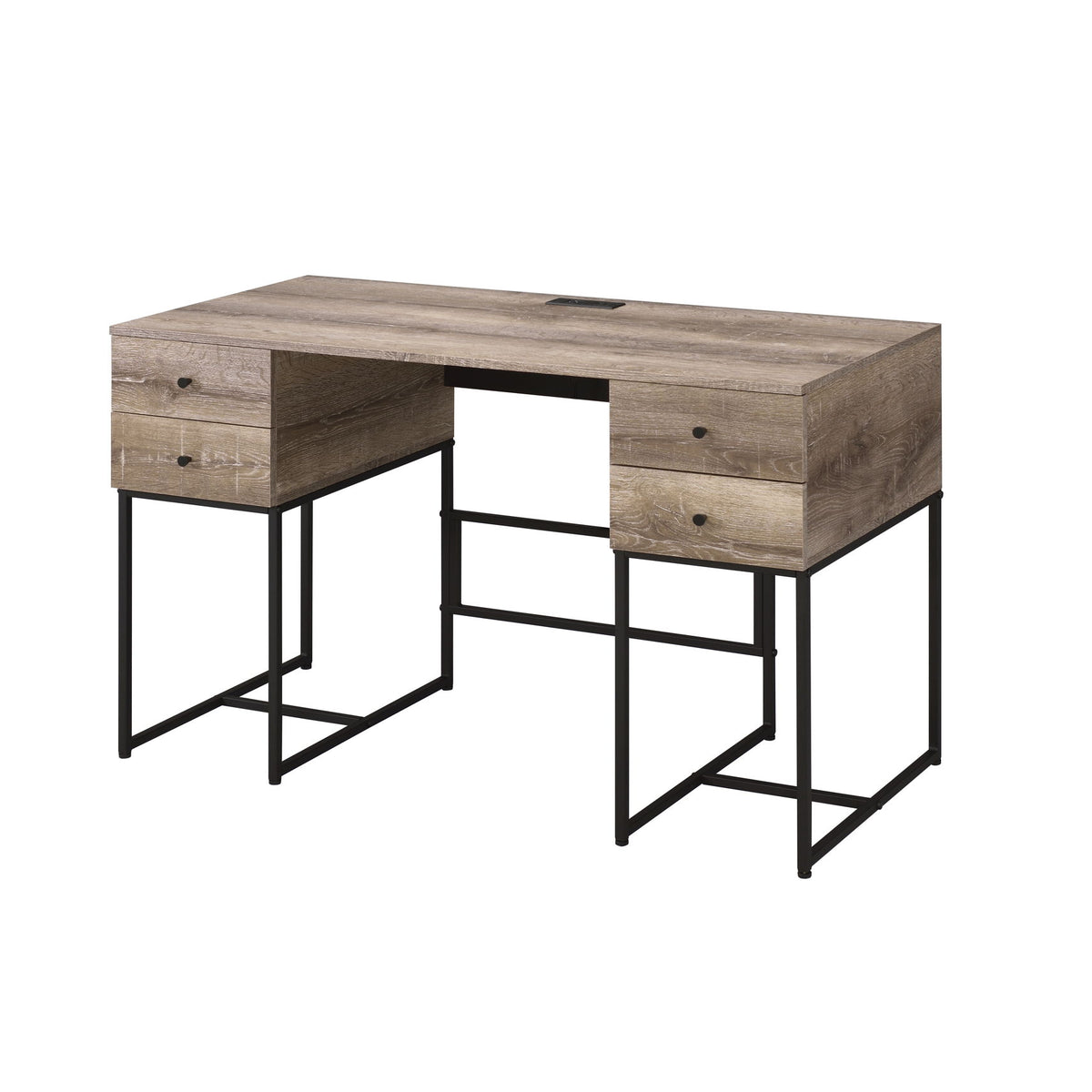 Desirre - Wirting Desk With USB Port - Oak