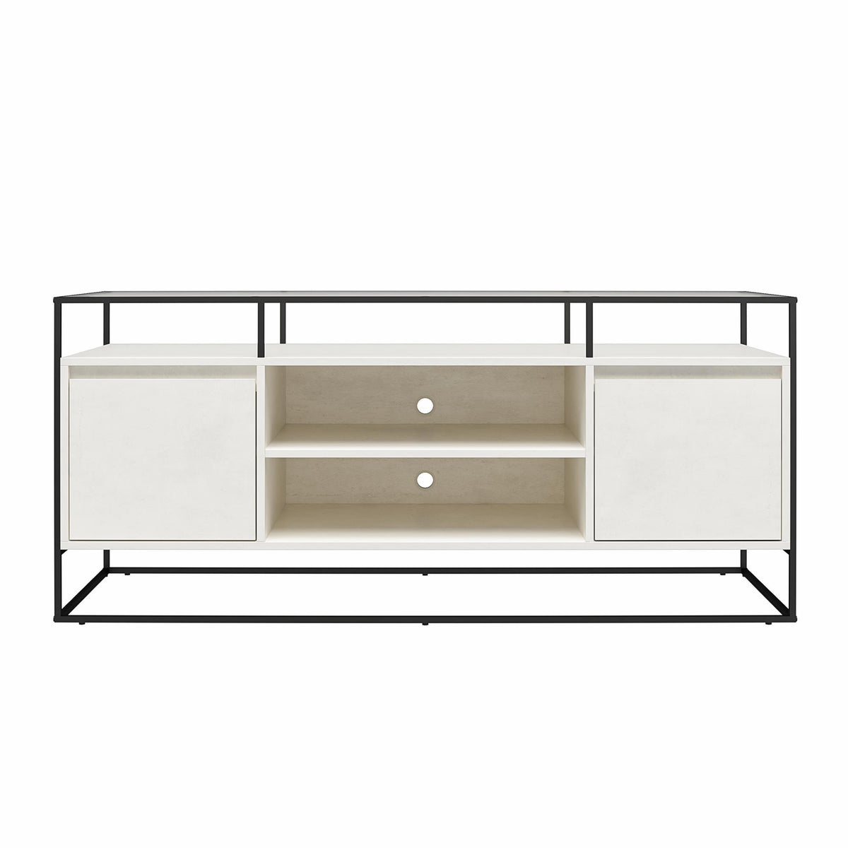 Camley - Media Console TV Stand - White