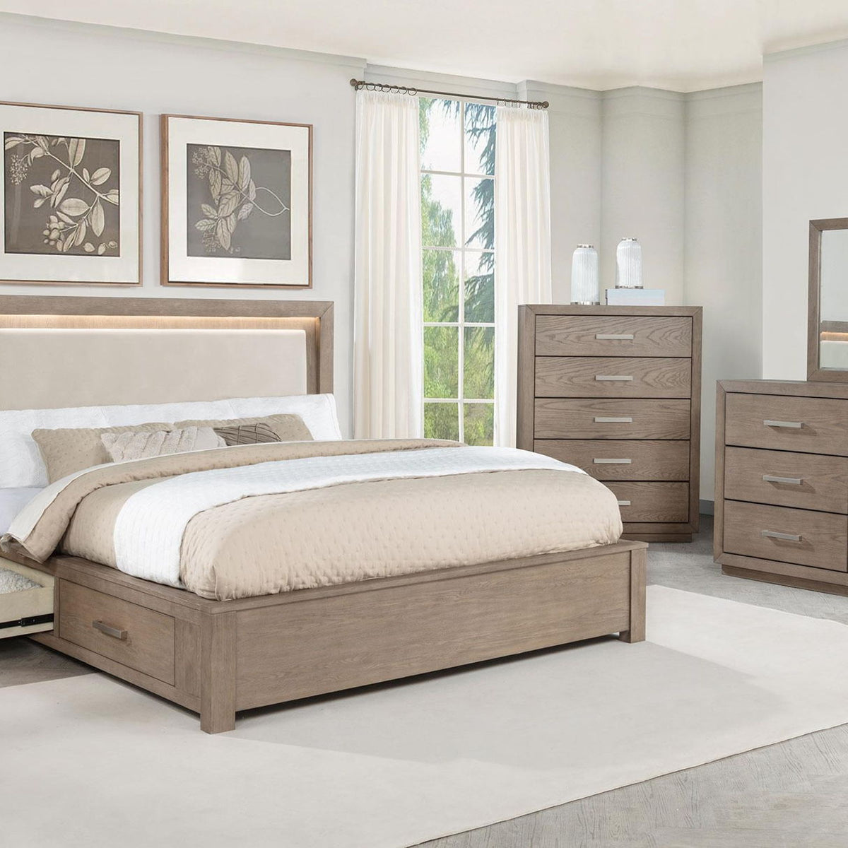 Kenora 5-piece California King Bedroom Set Barley Brown