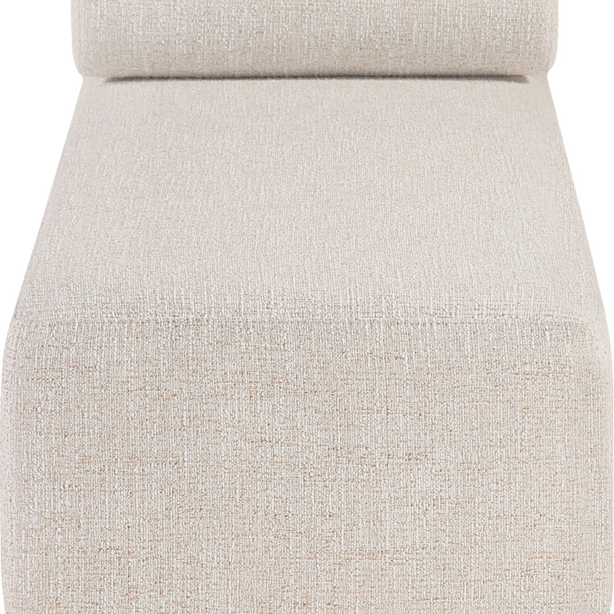 Zephyr - Linen Textured Fabric Upholstered Chaise - Painted Natural Base