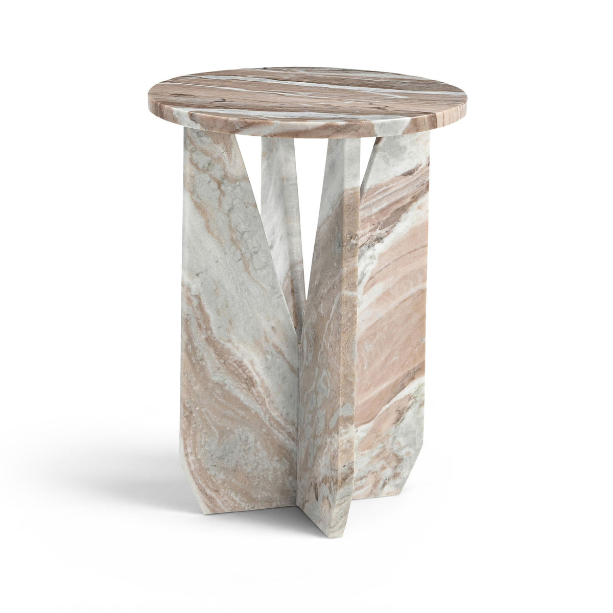 Alba - Genuine Marble End / Side Table