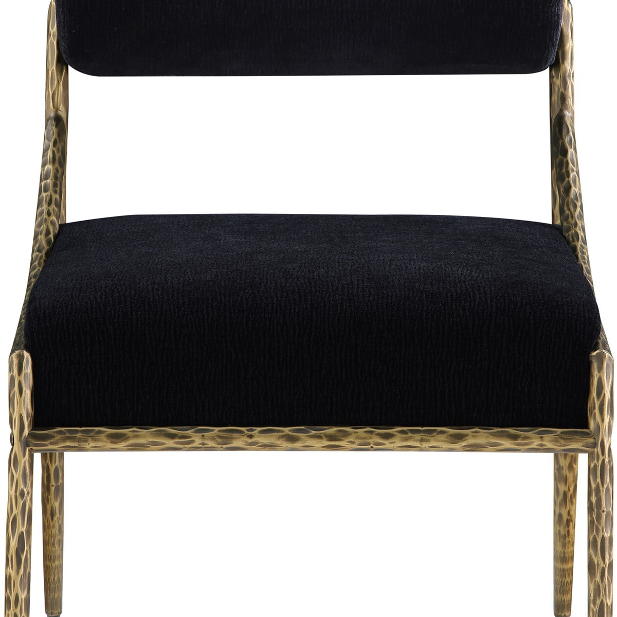 Bastille - Upholstered Dining Side Chair (Set of 2) - Brass Frame