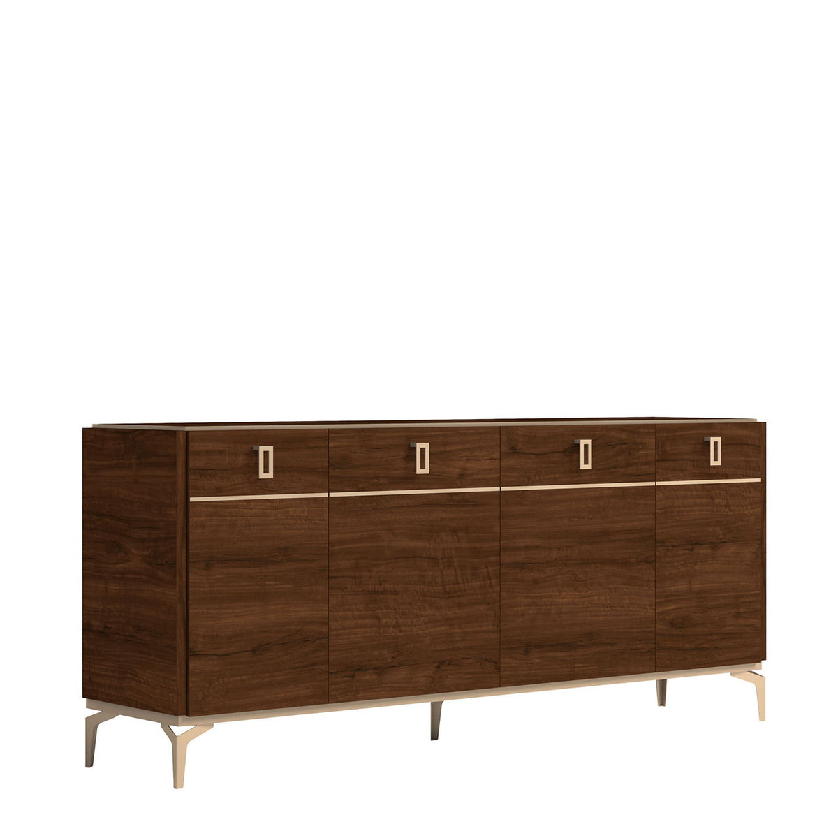 Eva - 4 Door Buffet - Dark Brown