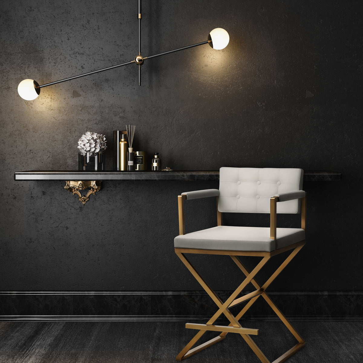 Director - Steel Counter Stool