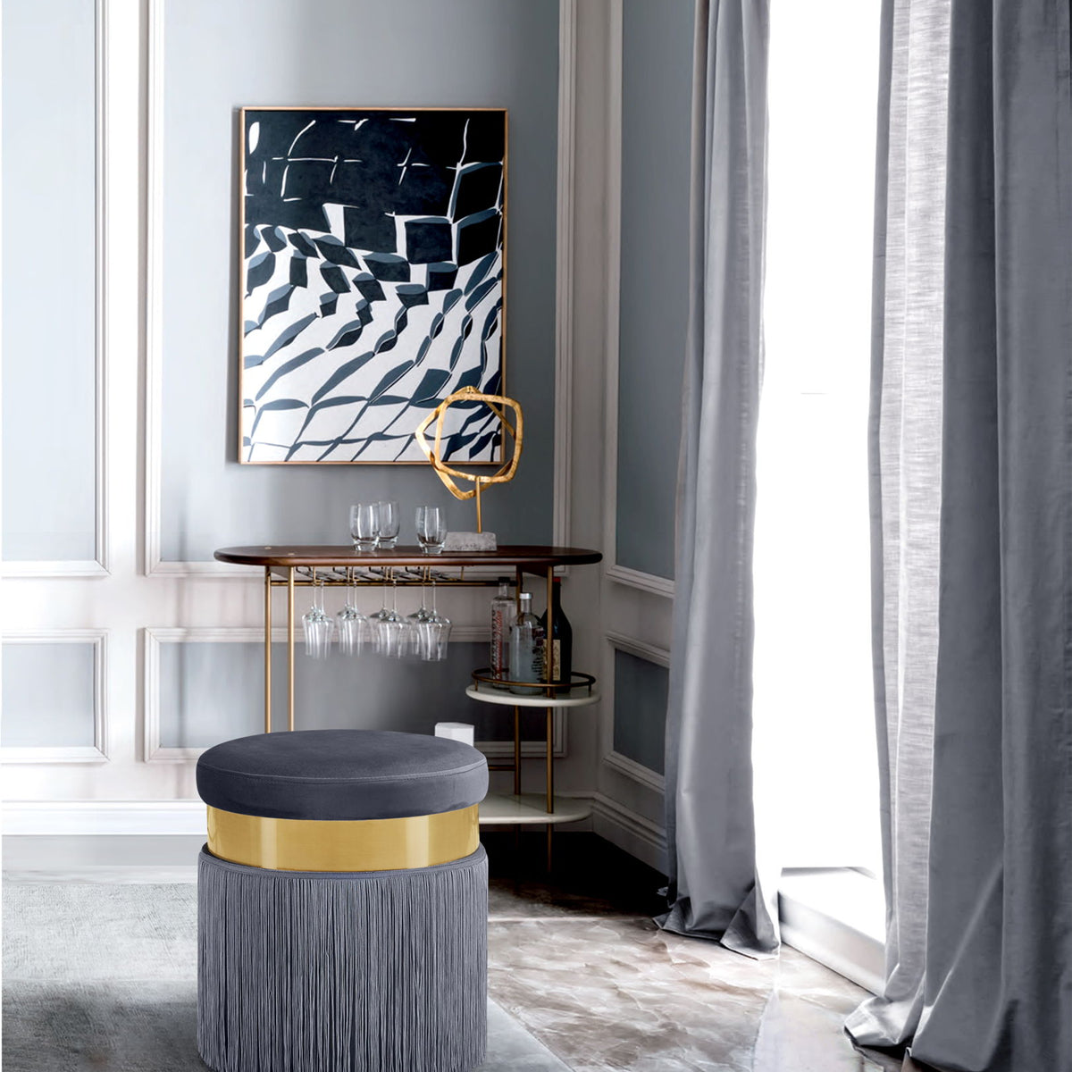 Yasmine - Stool Ottoman