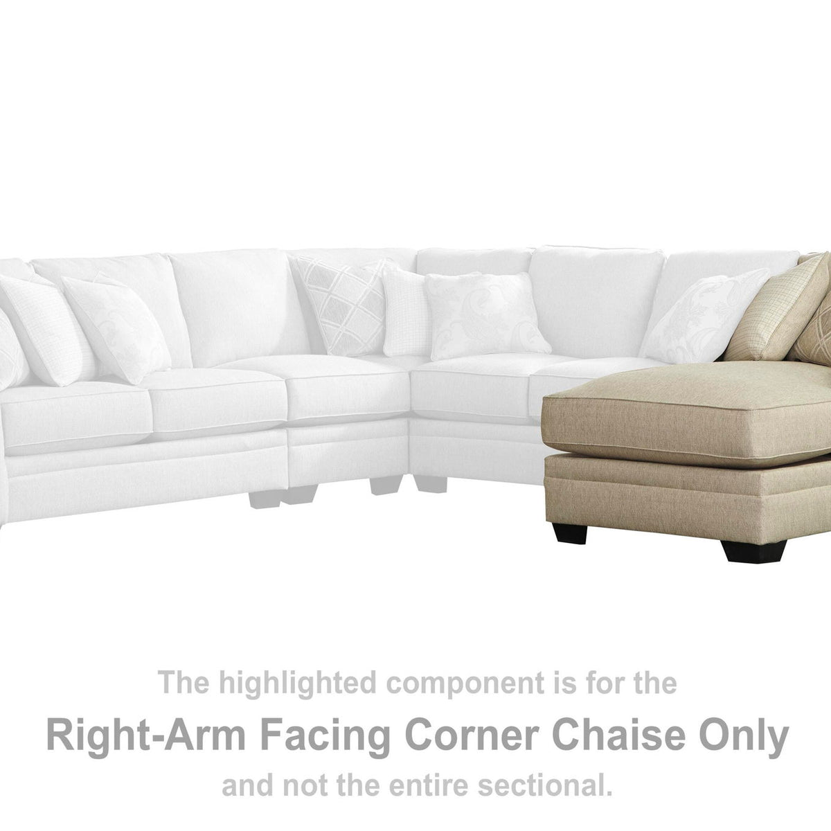 Luxora - RAF Corner Chaise - Bisque