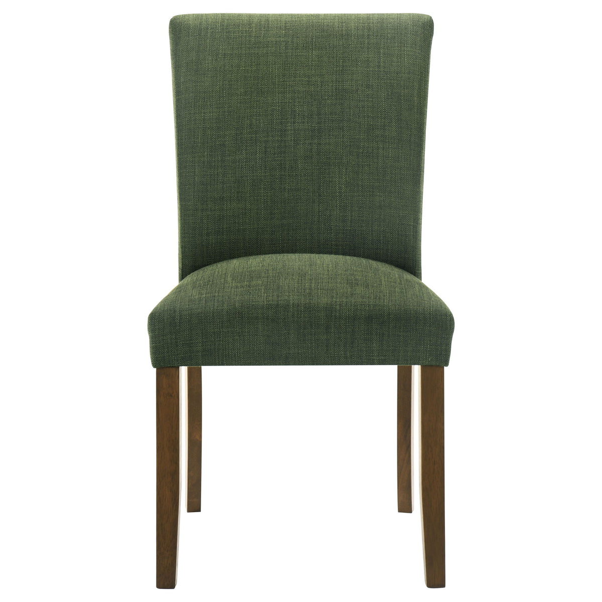 Luxe Upholstered Dining Side Chairs With Gently Curved Back (Set of 2)