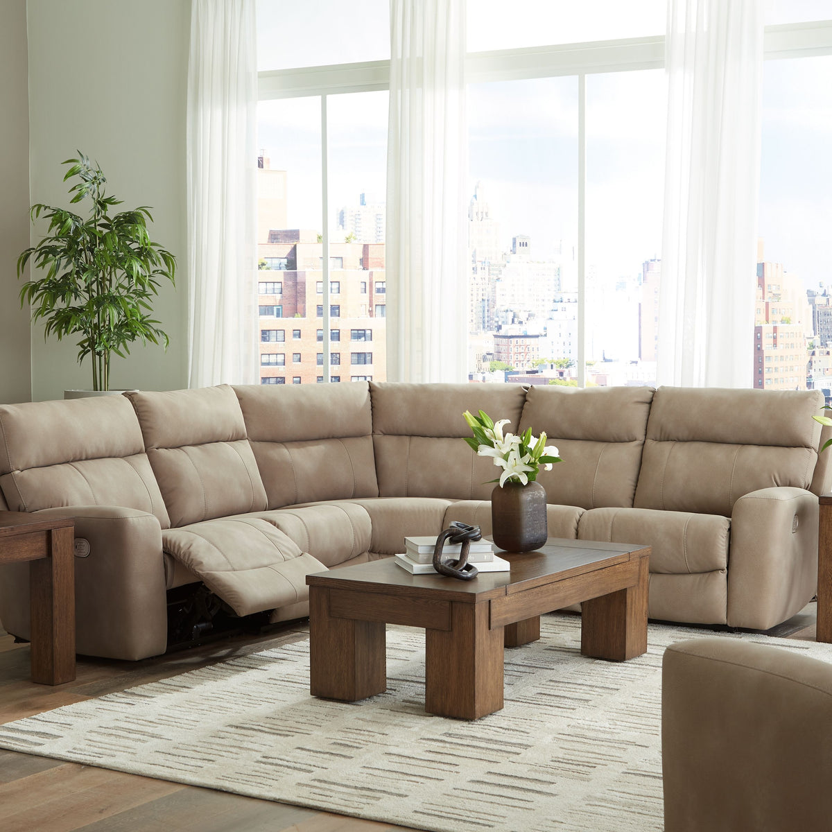 Next-gen Durapella - Power Reclinering Sectional Set