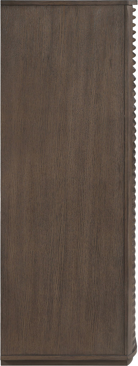 Morino - Oak Veneer And Solid Wood Chest - Brown