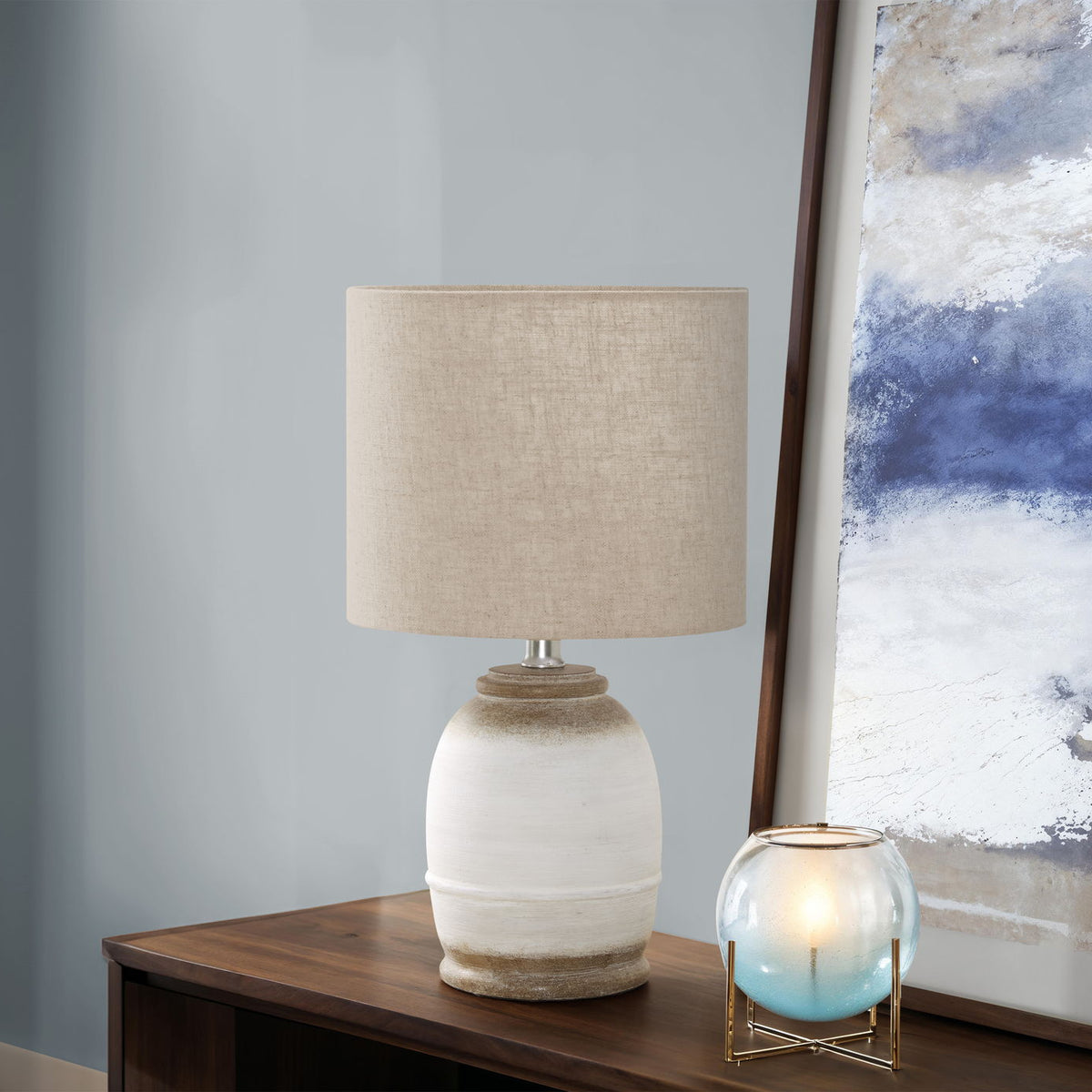 Lighting, Resin, Contemporary - Cream