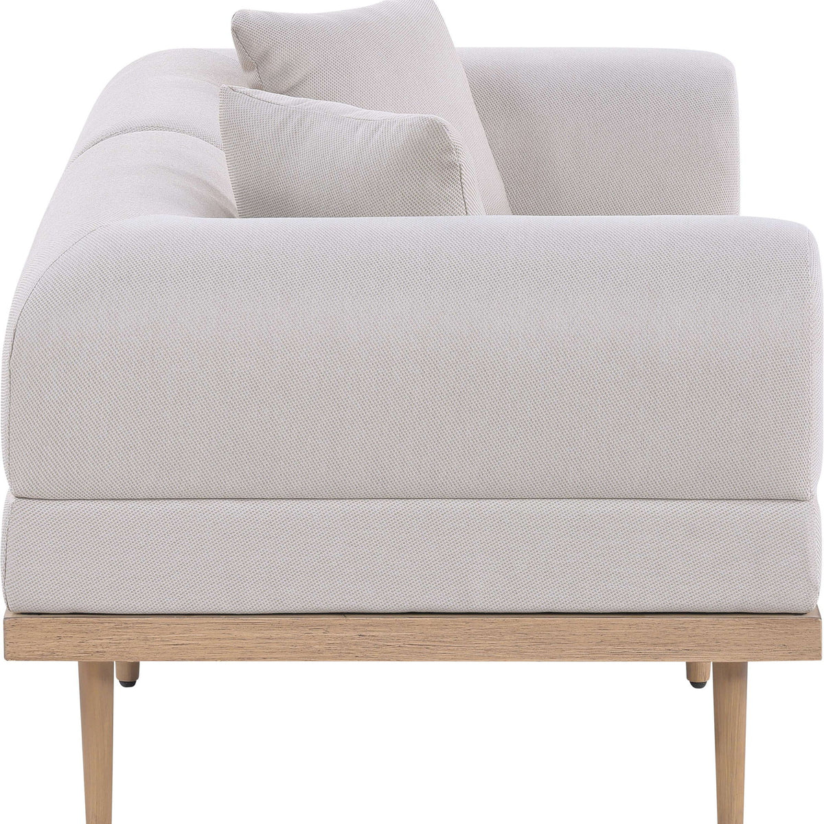 Laguna - 2 Piece Resilient Water Resistant Fabric 71" Upholstered Outdoor Patio Modular Loveseat