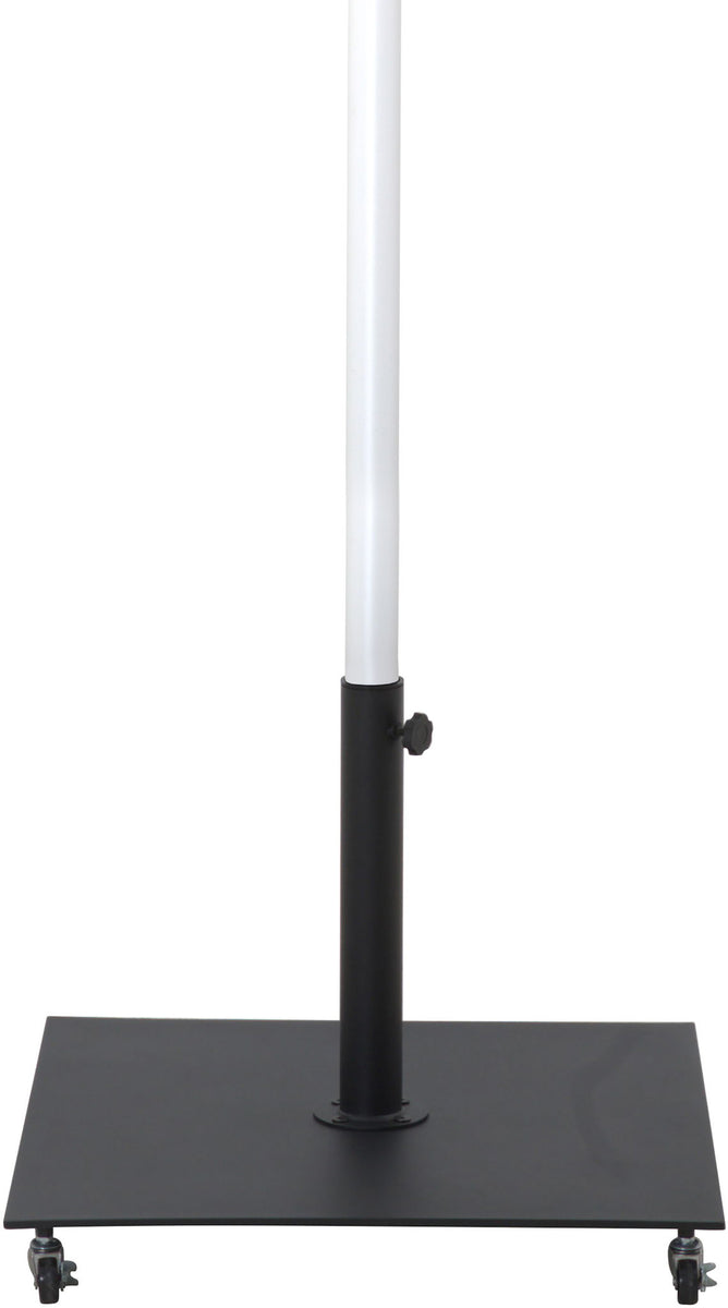 Fiji - Aluminum Patio Umbrella With Square Black And White Base