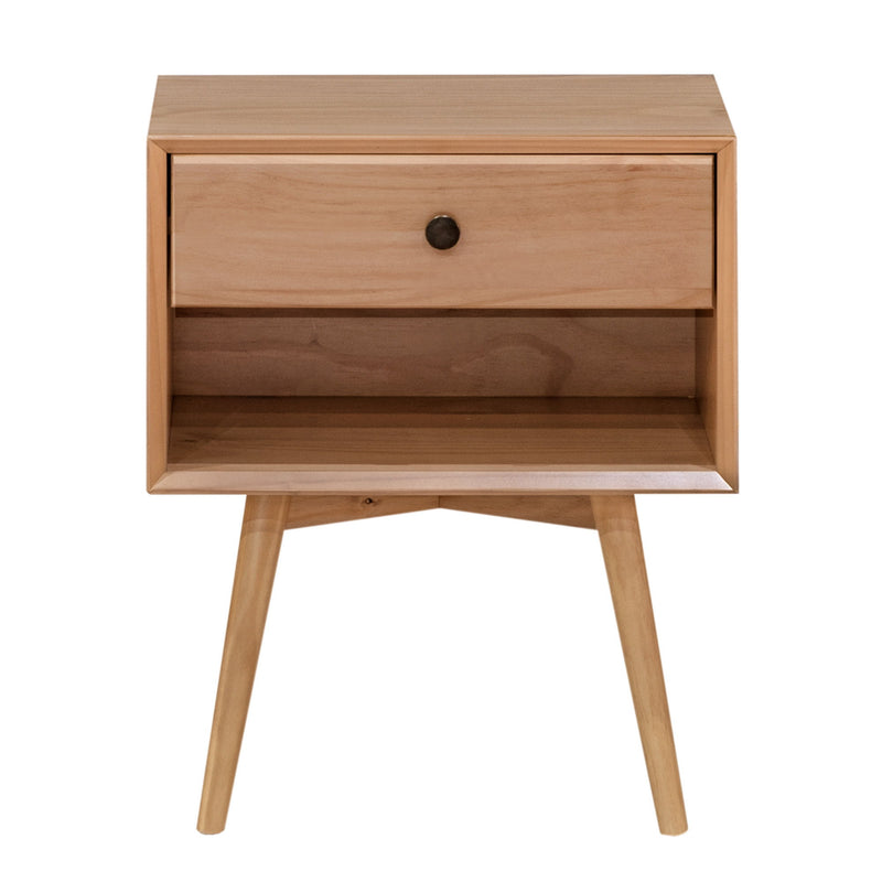 Mid Century Modern Single Drawer Nightstand