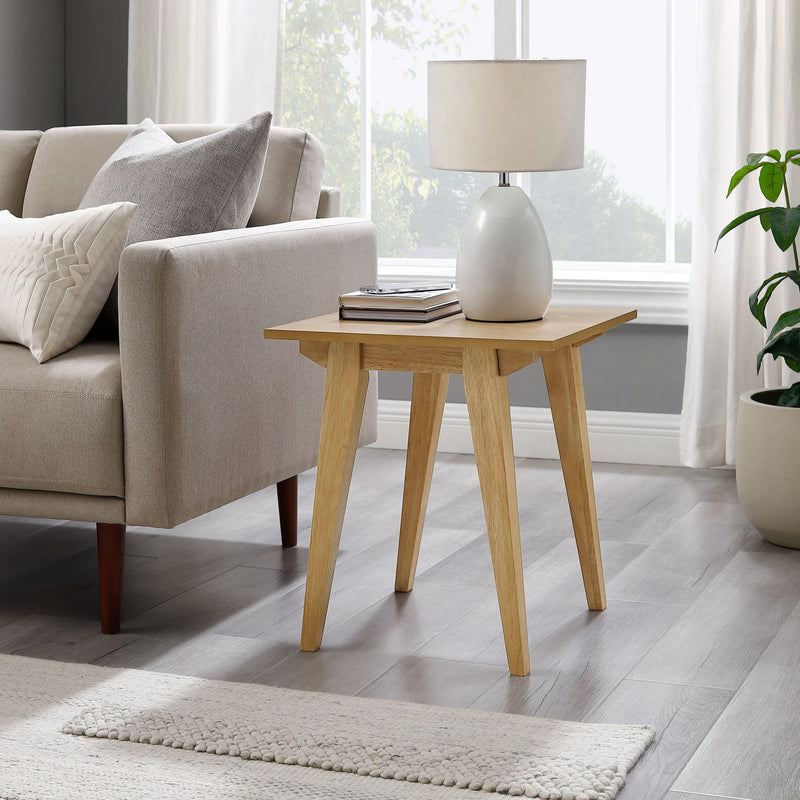 Sleek Minimal Solid Wood Side Table