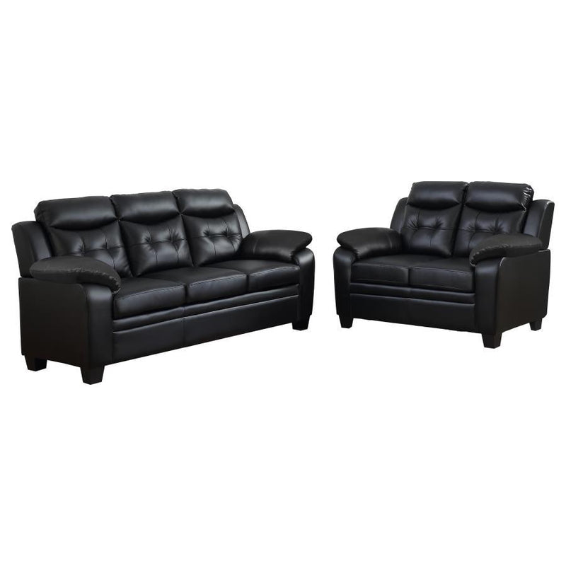 Finley - Upholstered Padded Arm Tufted Sofa Set