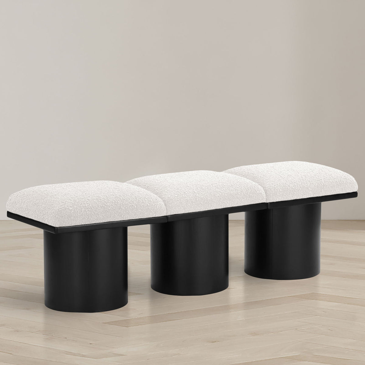Pavilion - 3 Piece Modular Bench With Black Base