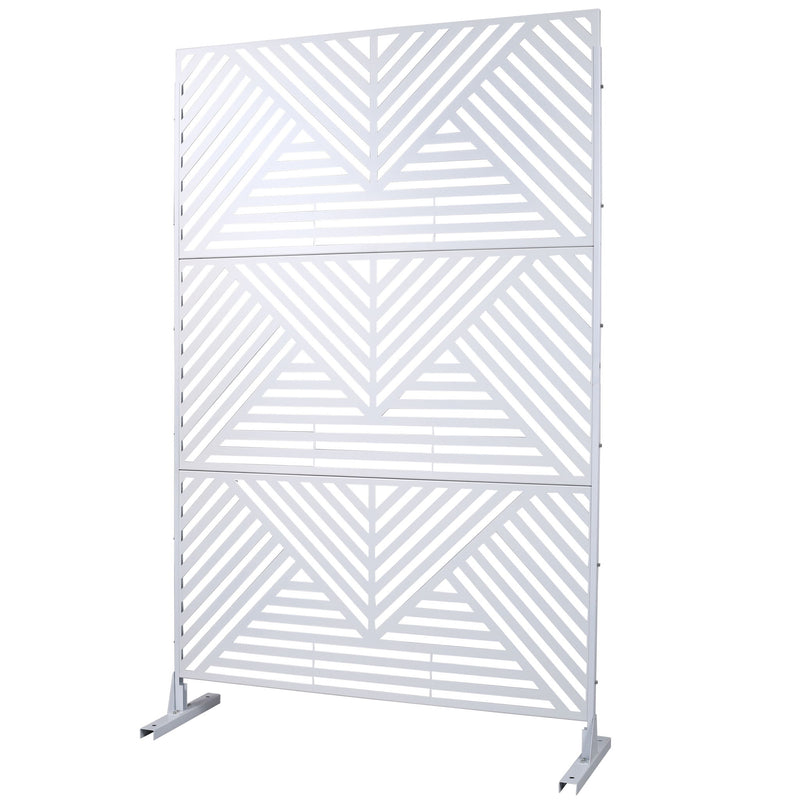 Freestanding Outdoor & Indoor Freestanding Metal Privacy Screen