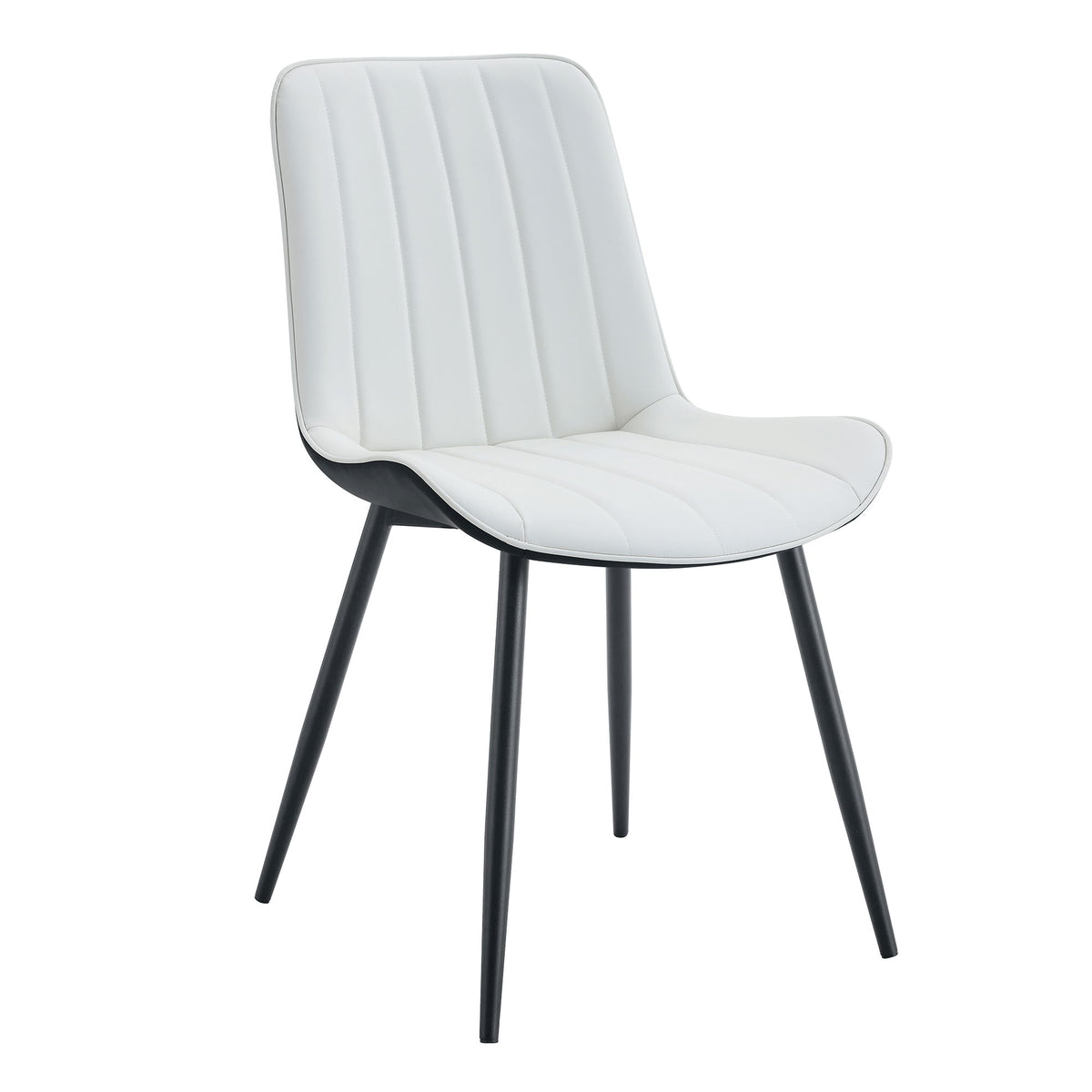 Modern Style Extended Seat Cushion Dining Chair Set